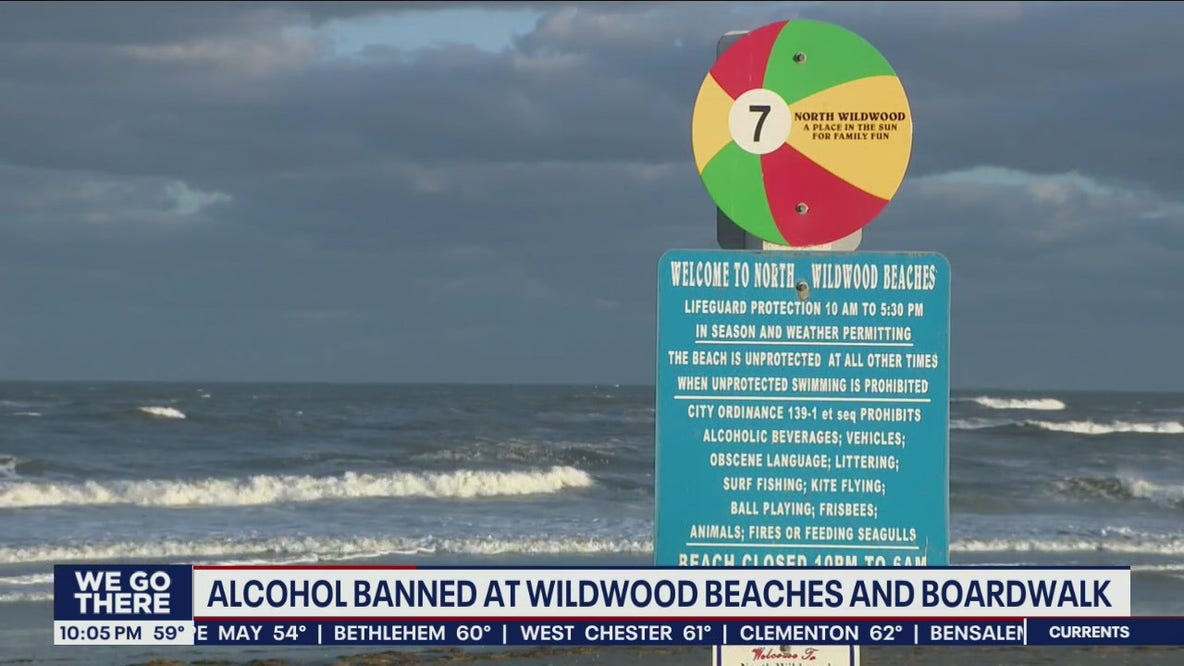 Wildwood bans alcohol on beach, boardwalk ahead of Memorial Day Weekend